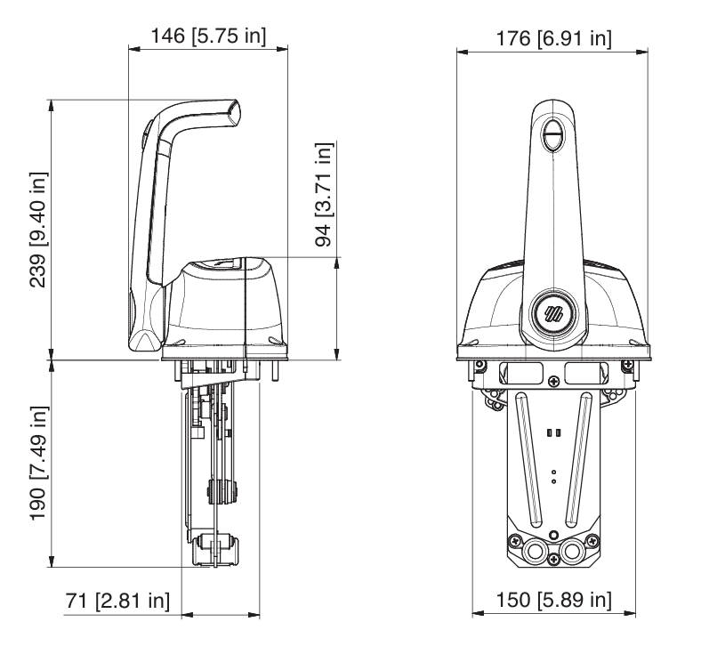 Dimensions boitier Ultraflex B501